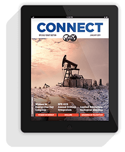 Connect Newsletter Cover in iPad