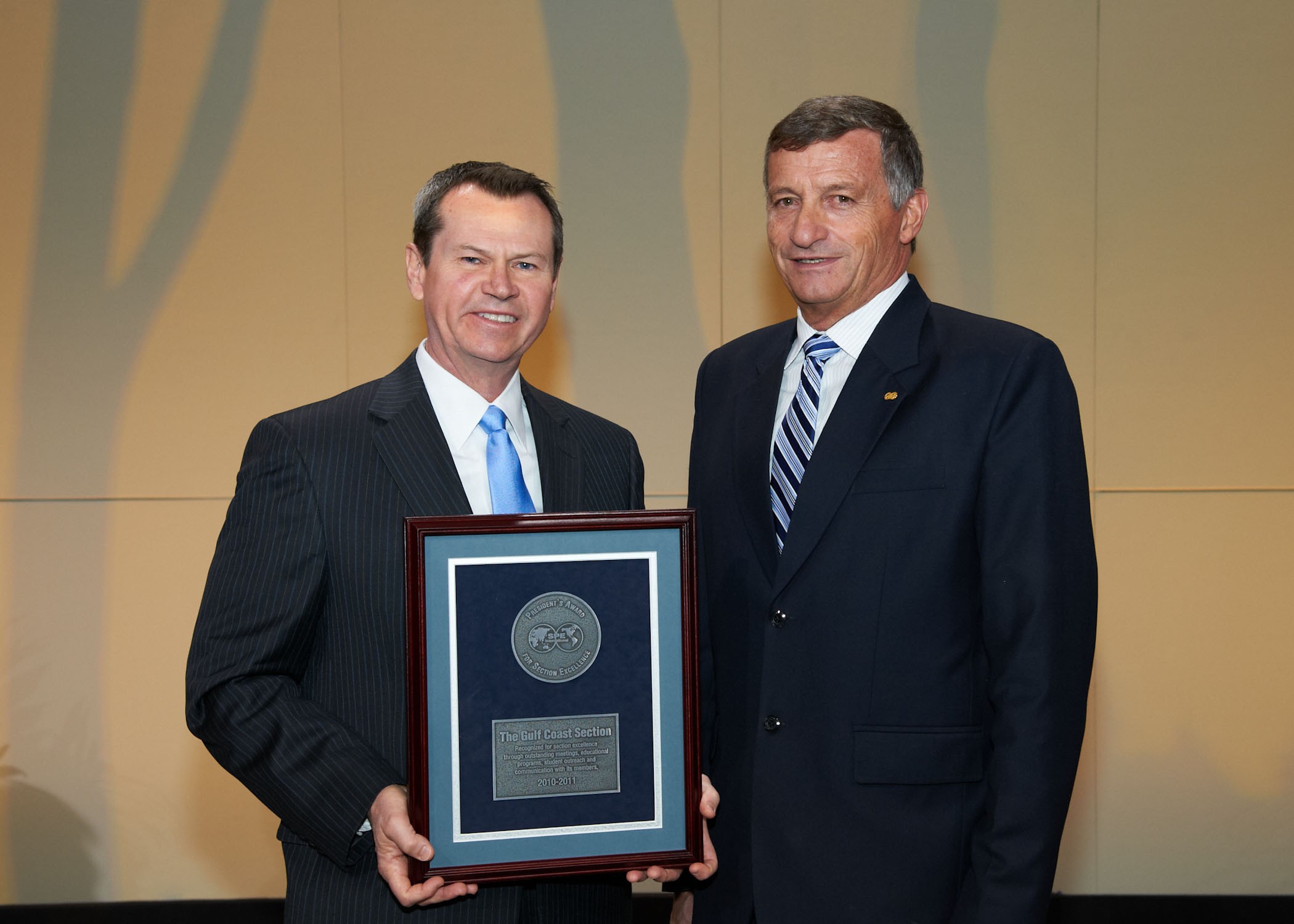 2011 SPE President's Award for Section Excellence to SPEGCS